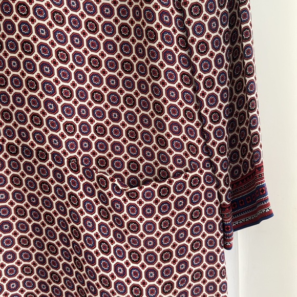 J crew Jules dress silk scarf foulard pattern, sz 14 - Picture 4 of 10